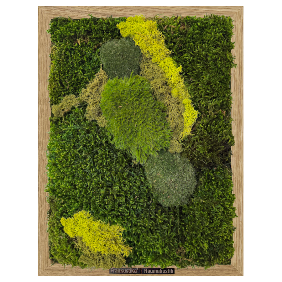 Moss pictures, set of 3 – handmade from real preserved natural moss