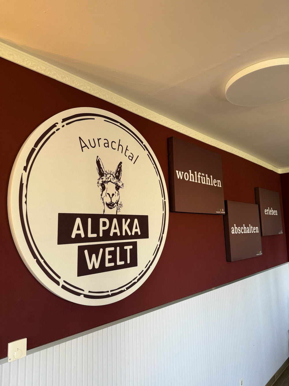 Individuelle Akustiklösungen im Hofcafé der Aurachtal Alpakas