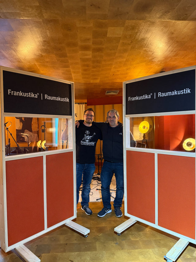 Mobile Frankustika special construction acoustic walls for a flexibly usable music area